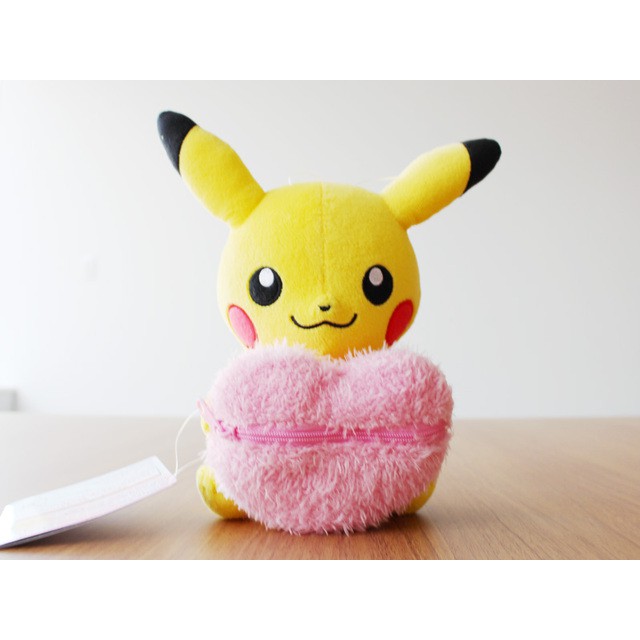 pikachu heart plush