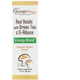 California Gold Nutrition Fungiology Red Reishi With Green Tea