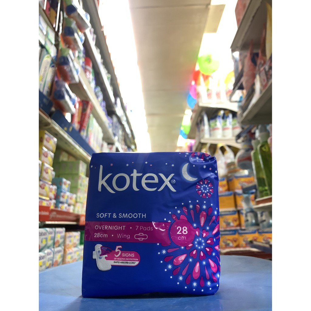 Kotex Soft Smooth Maxi Night Non Wings 28cm 8 Pads Wings 28cm 7 Pads Shopee Singapore