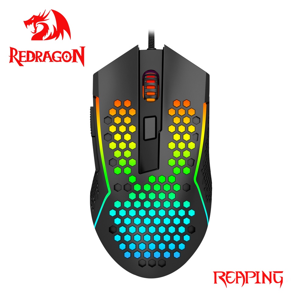Redragon Reaping M987K USB wired Lightweight RGB Gaming Mouse 12400DPI