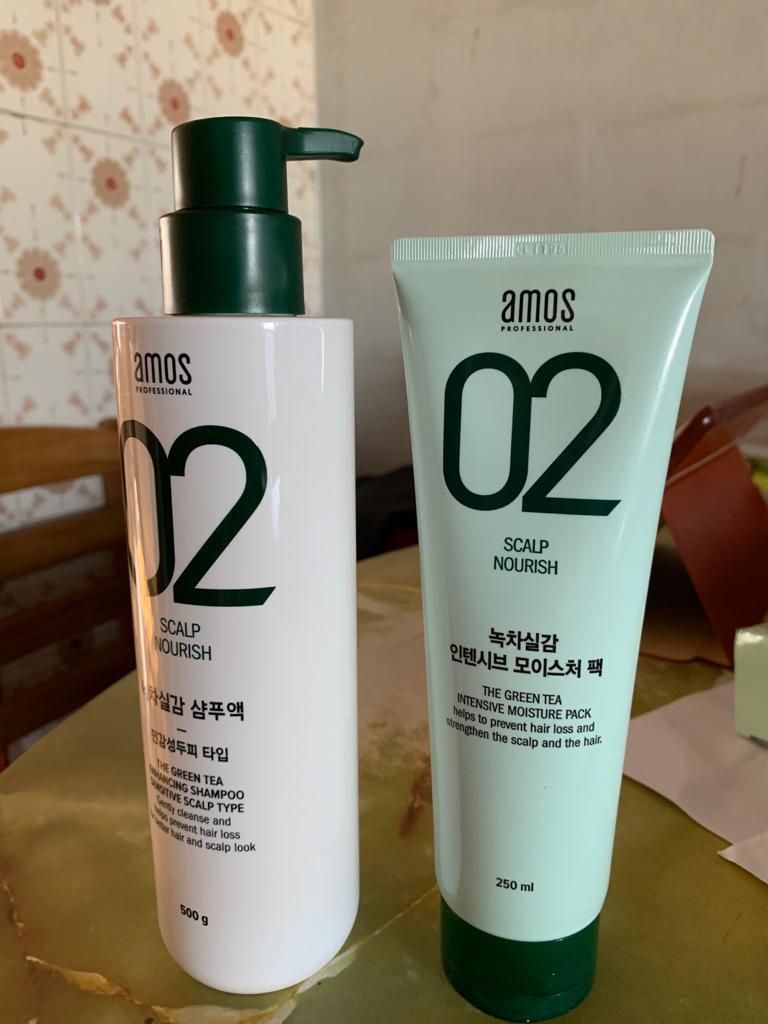 AMOS PROFESSIONAL 02 The Green Tea Shampoo Shopee Singapore
