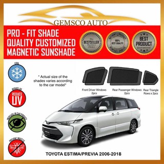 Toyota Estima / Previa XR50 2006 - 2021 (6 pcs/ 7pcs) Car Sunshade / Rear Windscreen Sunshade