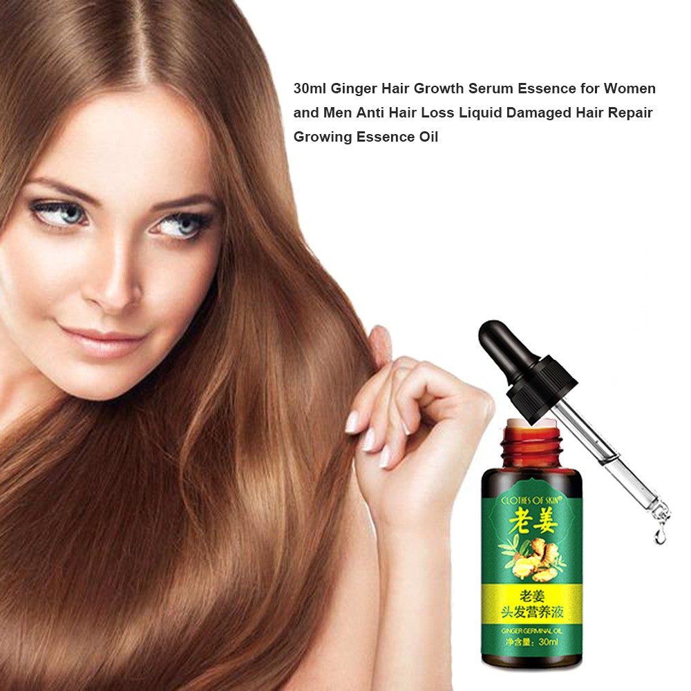30ml Ginger Hair Growth Serum Essence For Women And Men Anti Hair