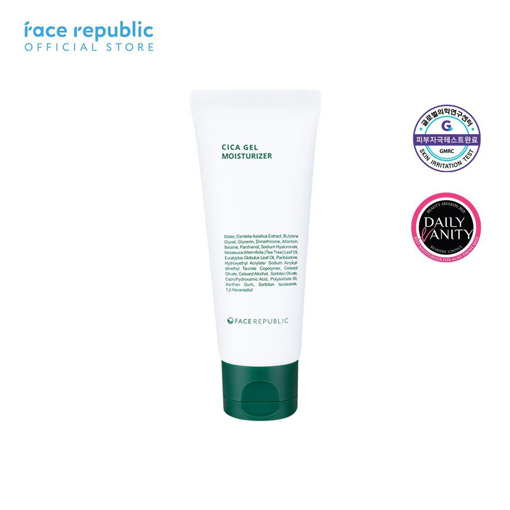Face Republic Cica Gel Moisturizer 50ml Soothing Shopee Singapore