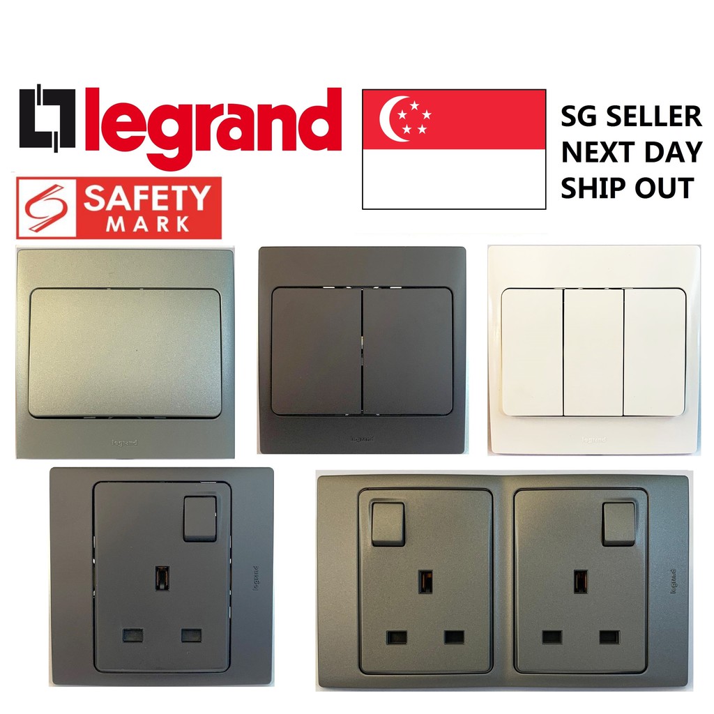 Legrand Mallia Switch and Socket, Safety Mark Approved Shopee Singapore
