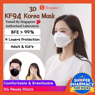 Image of 【Local Ready Stock】 KF94 Korea Mask | BFE ≥99% | 4 PLY | 3D Face Mask