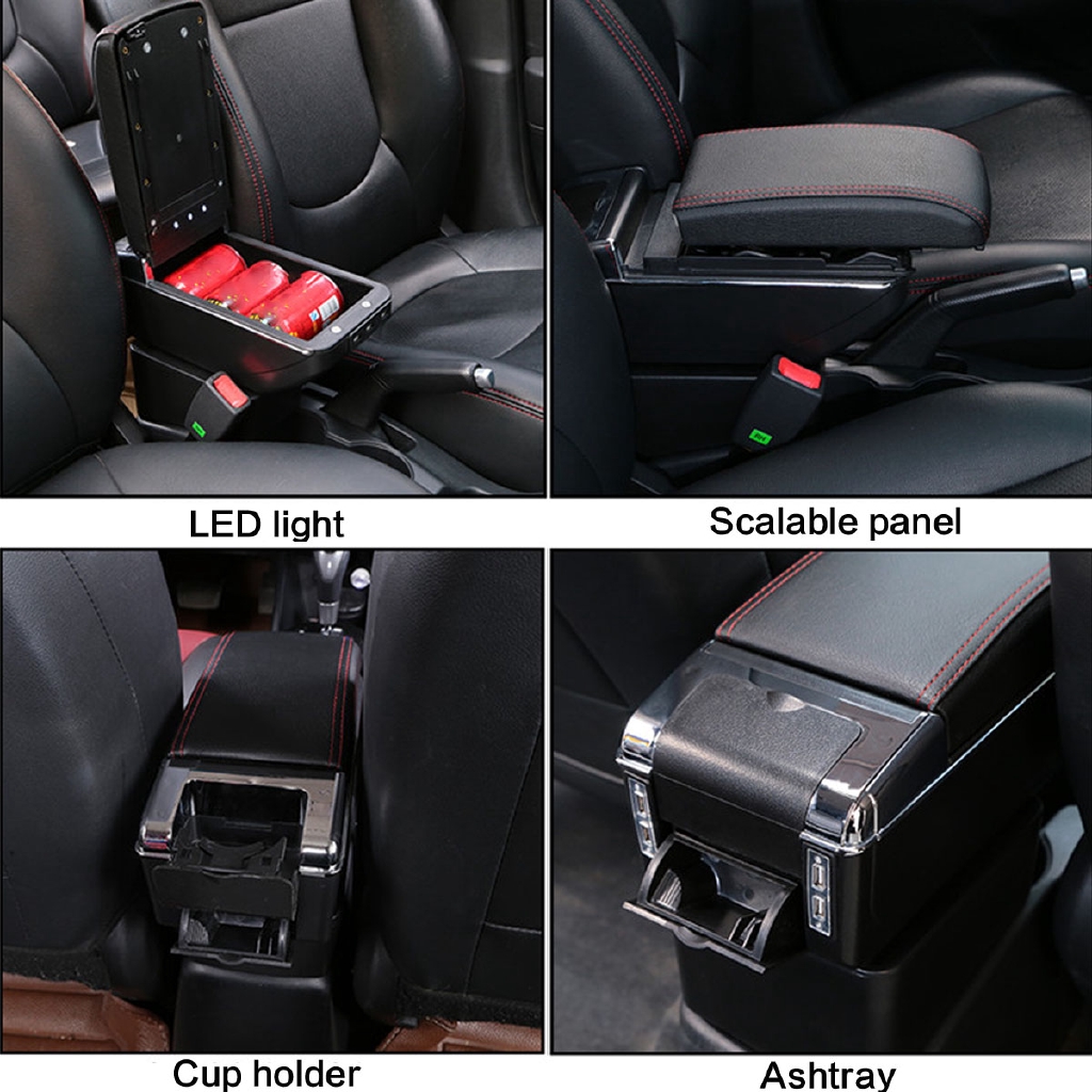 Deluxe Storage Box Centre Armrest Car Arm Rest Console For Mazda CX-3 2015-2018