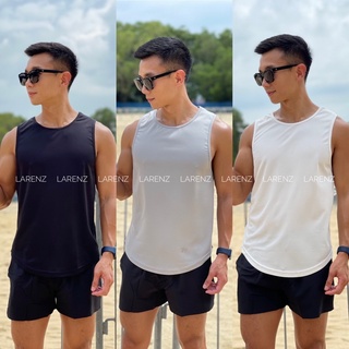Image of [Local] Singlet / Plain / Polyester / Men/ Sport Wear /Sleeveless / tank top / short sleeve