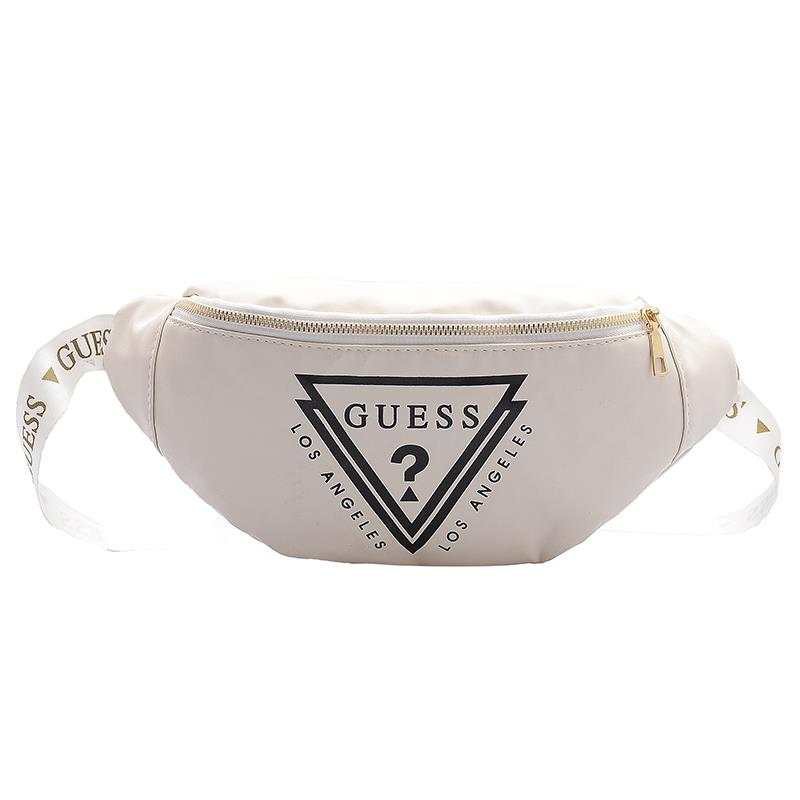 white leather waist bag