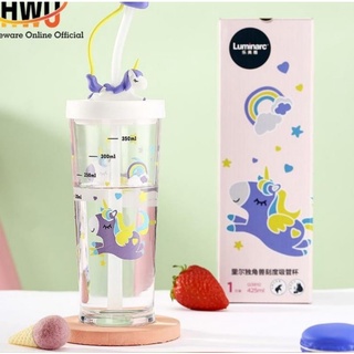 [NEW] Luminarc Colour Changing Unicorn Glass Cup Tupperware 425ml ...