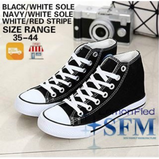 Image of Sneaker high cutting Size 35-44 Sg local seller Available School Shoes Outdoor Indoor Canvas cut Trend cut casual