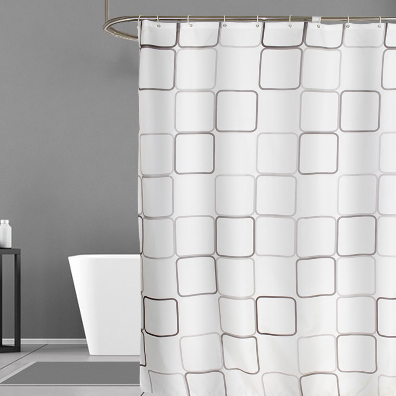 Waterproof Large Square Polyester Cloth, Are Cloth Shower Curtains Waterproof