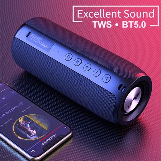 ZEALOT Wireless Speaker Bluetooth 5.0 Portable Heavy Bass 8D Stereo Sound Support AUX Micro SD Card USB Flash Drive Disk Playback Microphone