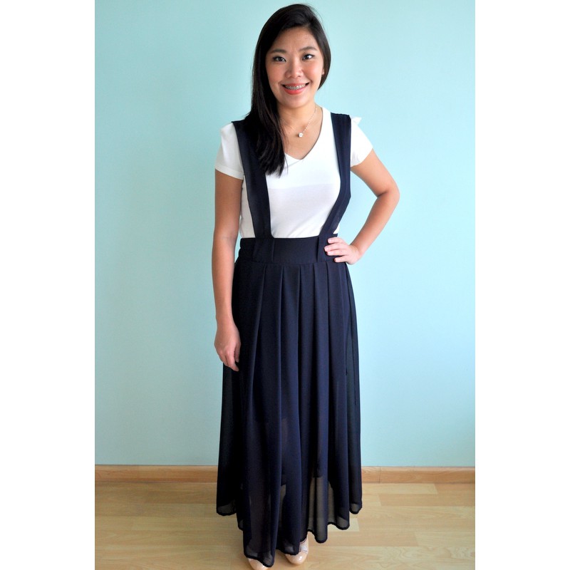 Chiffon Pinafore Maxi Skirt/Dress 