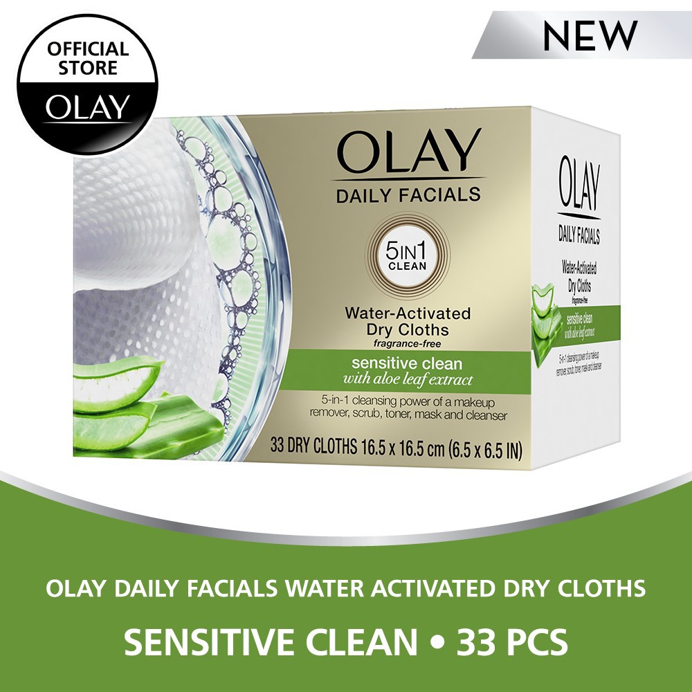 water activated facial cleansing cloths