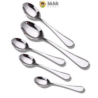 1010 Series Silver Stainless Steel Tableware Spoon Fork Multi-Specifications