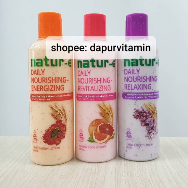 natur e daily nourishing lotion