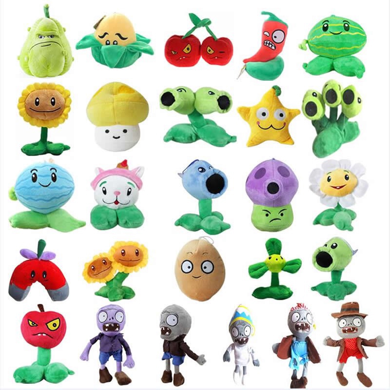 14-26CM Game Plants VS Zombies Plush Toy PeaShooter Sunflower Cherry ...