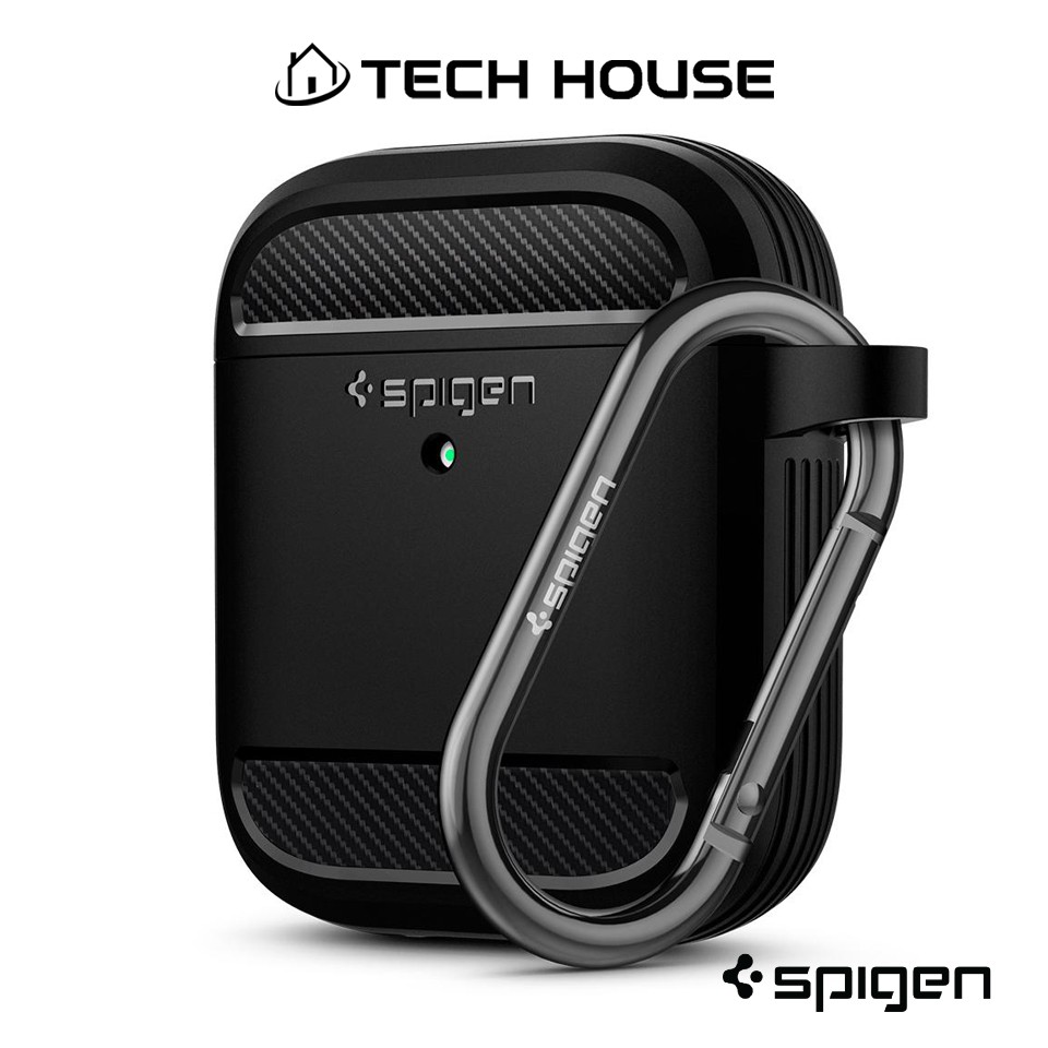 Spigen Airpods 2nd Gen / 1st Gen Case Rugged Armor With Drop Protection
