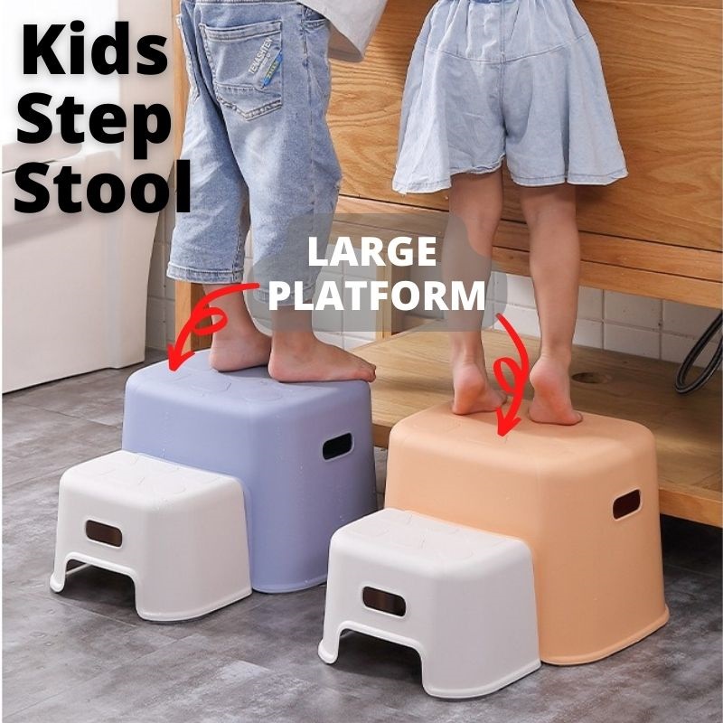 Kids Double Step Stool with Anti-Slip Design | Multiple Usage as Double or Single Step Stool