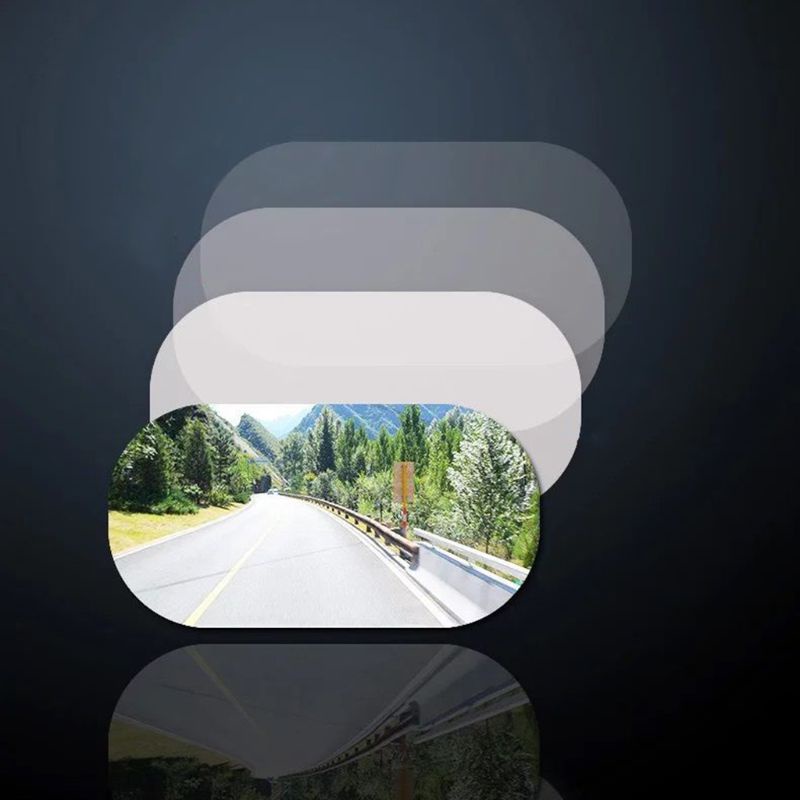 SUN 1 Pair Car Anti Water Mist Film Anti Fog Coating Rainproof Hydrophobic Rearview Mirror Protective Film