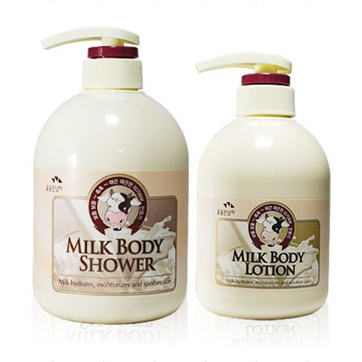 [Somang] 1+1 Milk Body Lotion 500ml / Milk Body Wash 750ml / Total of
