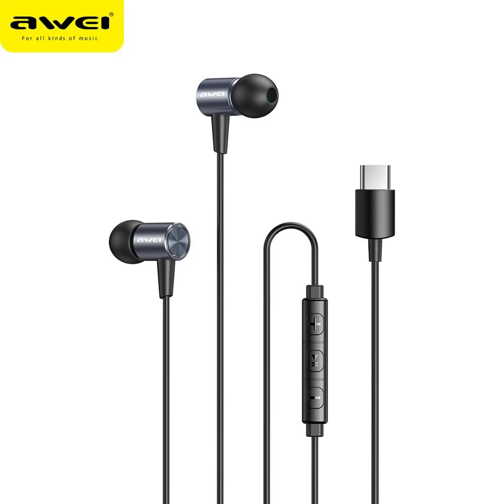 wired earphones type c