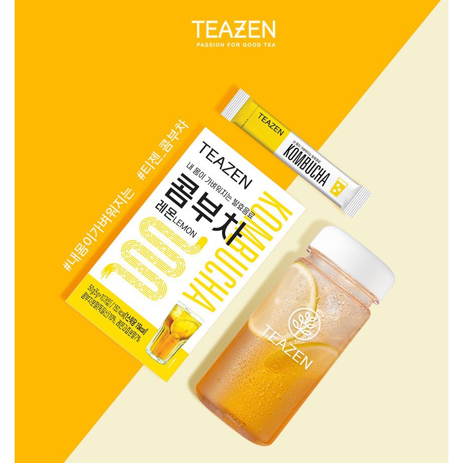 New Korean Teazen Kombucha 5g * 30 Sticks powder Tea and Lactobacillus ...