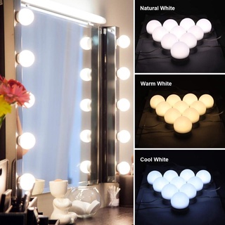 10pcs LED Bulb For Hollywood Makeup Mirror 3 Mode Light Vanity Mirror Lamp For Table Mirrors