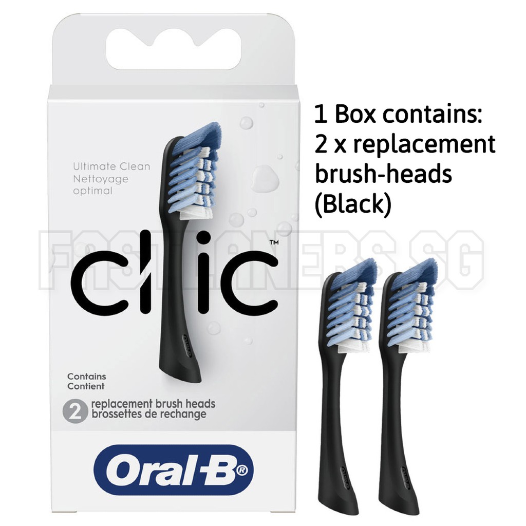 oral b brush heads black