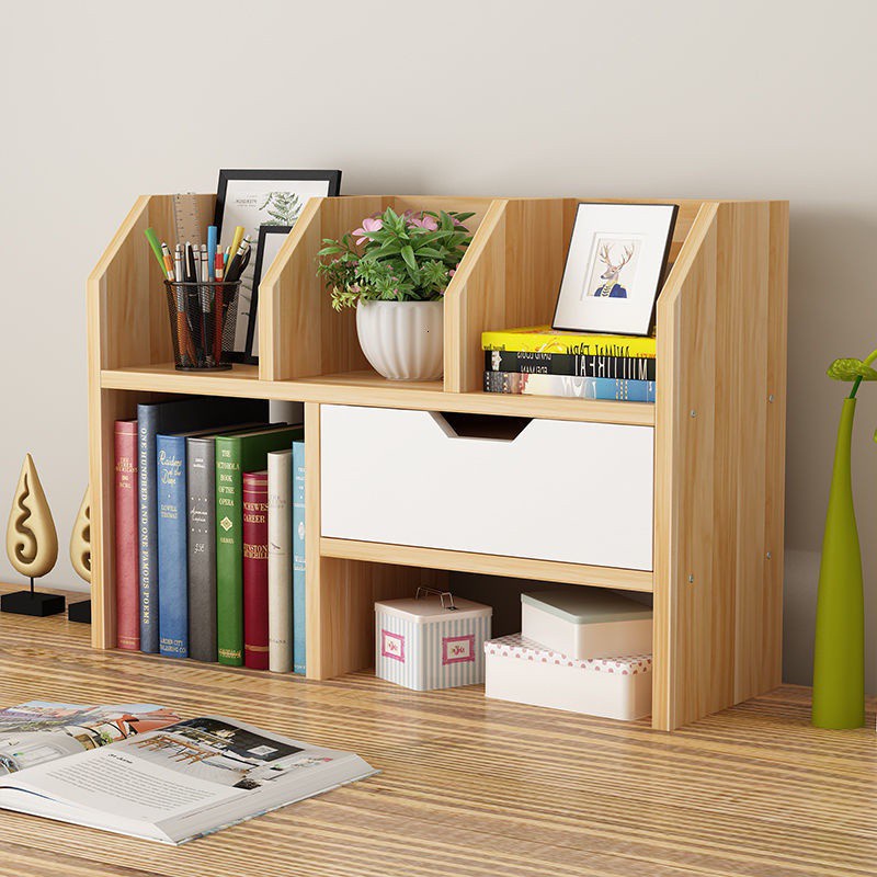 Student Desk Storage Shelf Wood, Small One Shelf Bookcase