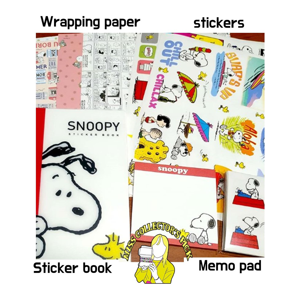 Peanuts Snoopy] stationery set | Shopee Singapore