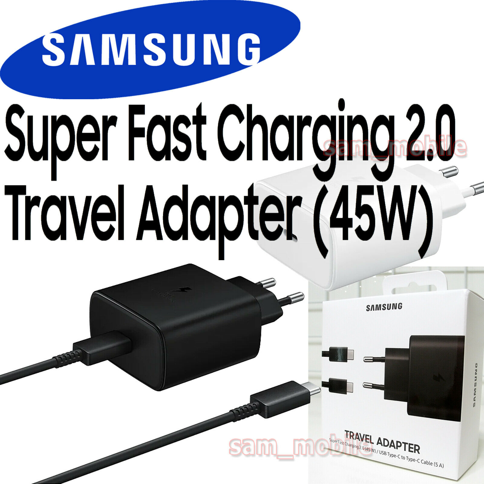 Автомобильная зарядка samsung 45w