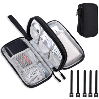 Electronic Organizer Travel Waterproof Cable Accessories Bag for Charging Cords, USB Cable, Earphones, Chargers, Mouse
