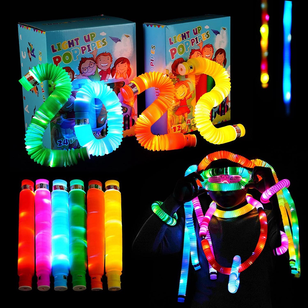 Luminous Pop Tubes Sensory Toys For Autistic Children and Fidgets