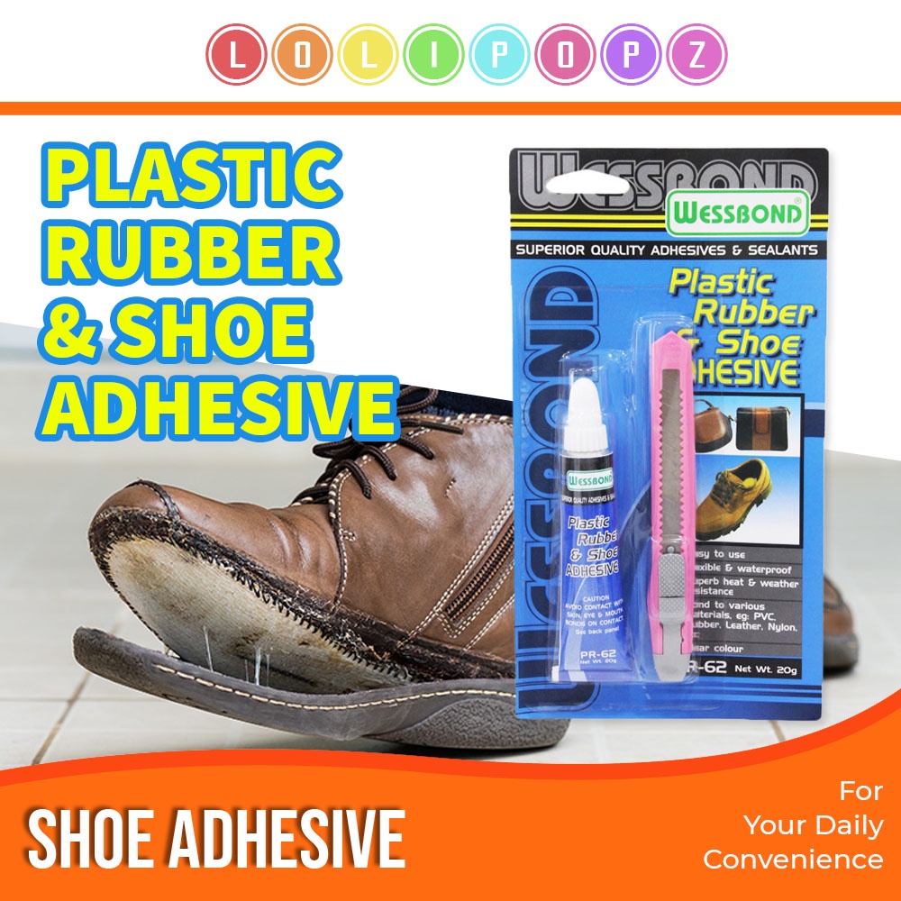Wessbond Shoe Adhesive Plastic Rubber & Shoe Adhesive 20g Shopee