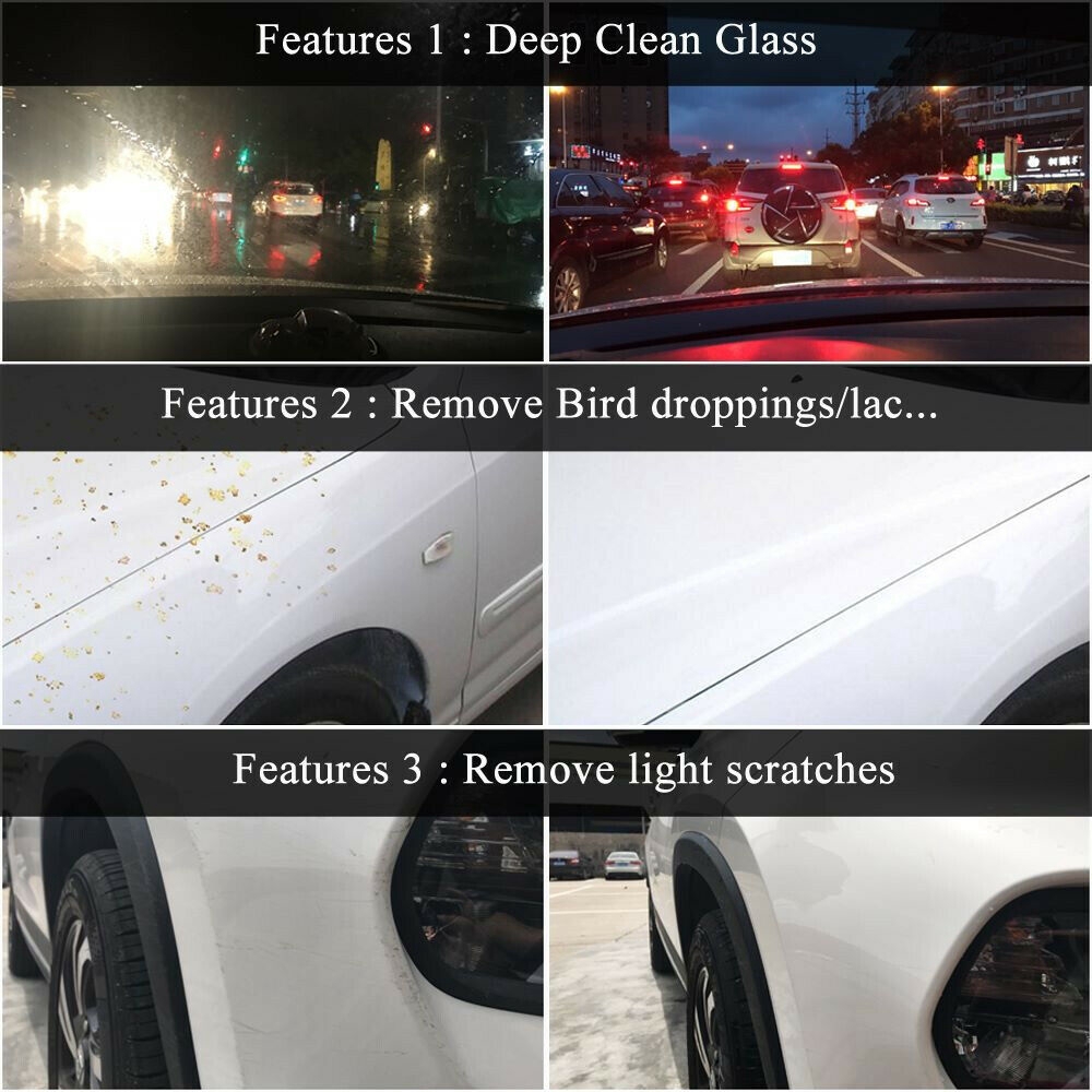 Glass Deep Cleanser Car Windscreen Scratch Remove Polishing Tool Auto Scratch Repair Remover Brush