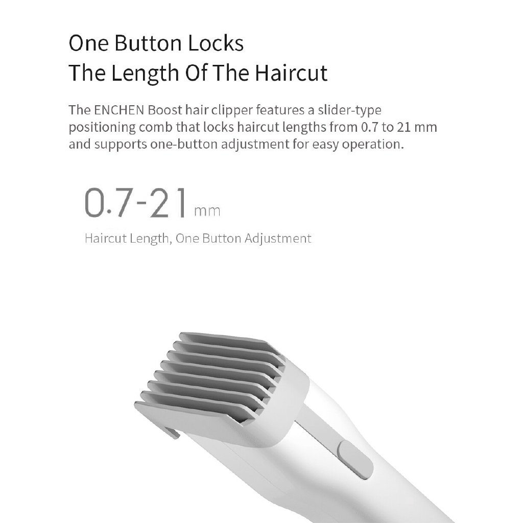 Xiaomi Mi Enchen Boost Usb Electric Hair Clipper Two Speed Ceramic Cutter Hair Fast Charging Hair Trimmer Hair Clipper