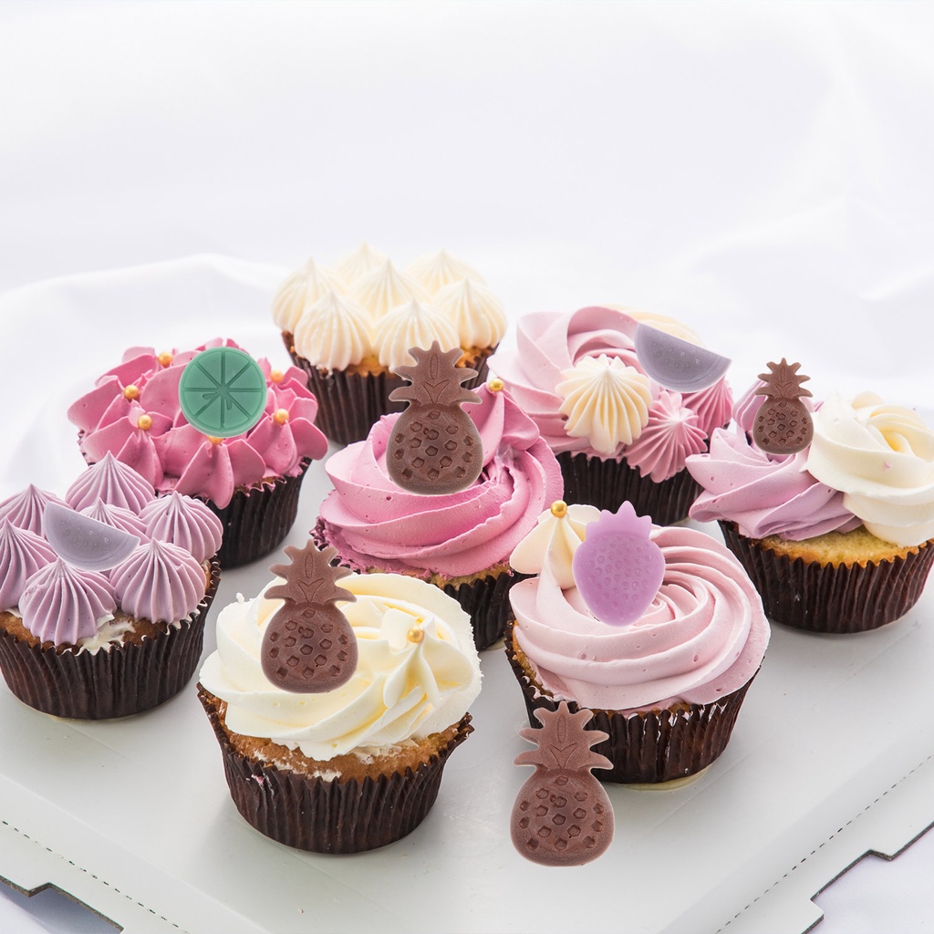 Cvmax 4pcs Soap Fruit Shaped Chocolate Cake Silicone Mold Fudge Pudding Diy Summer Candy Mould Shopee Singapore