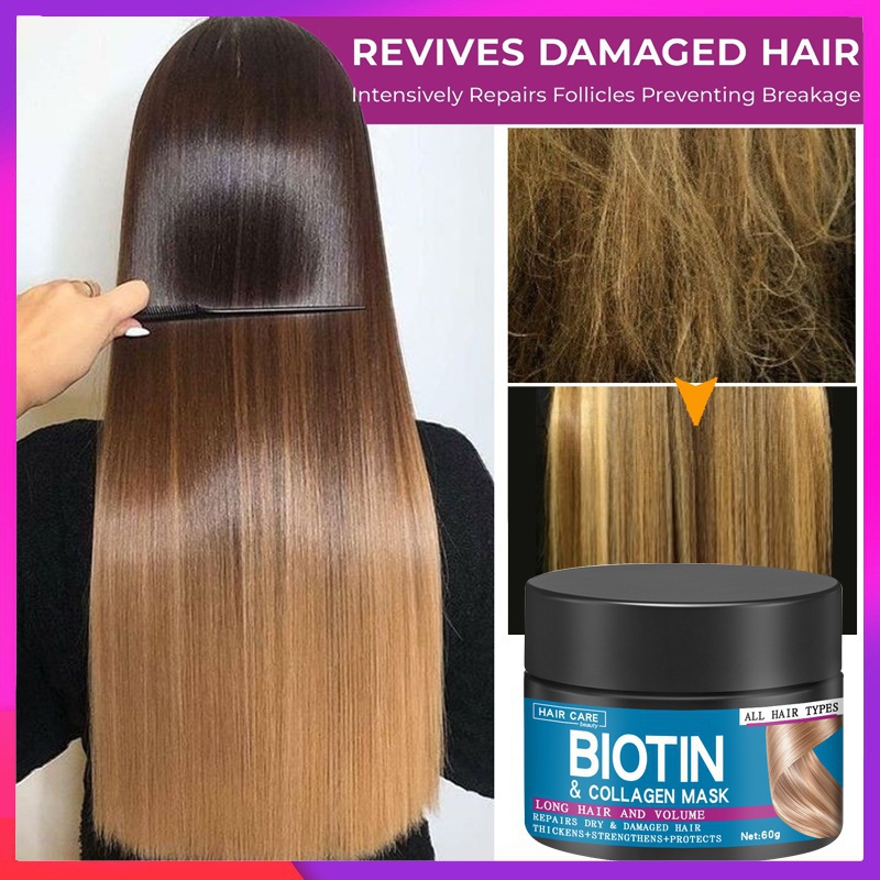 Newest Biotin Collagen Keratin Treatment Hair Mask Hair Conditioner Hair  Moisturizing Essential Oil Repair Nourishing for Dry Damaged Hair Essence  Care Smoothing Maintenance | Shopee Singapore
