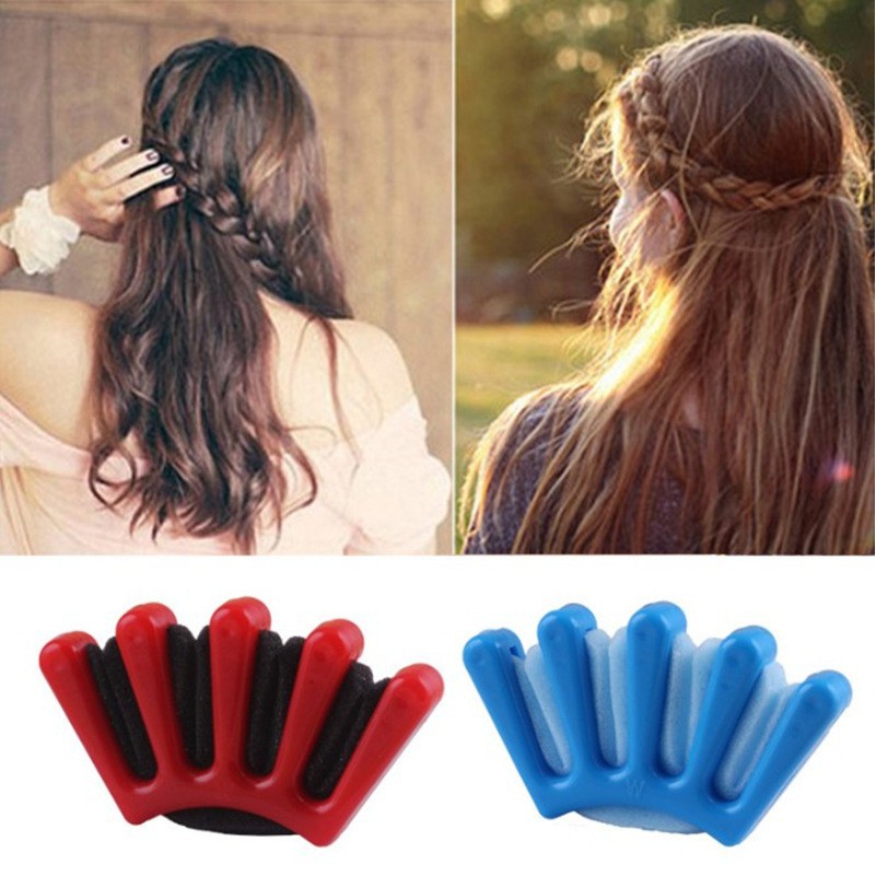 1pc Lady French Hair Braiding Tool Weave Sponge Plait Twist