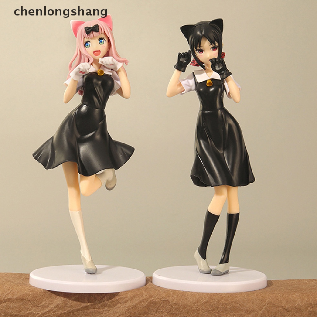 chenlongshang 22CM Japan Anime Love Is War Figure Shinomiya Kaguya Fujiwara Chika Model Toys EN