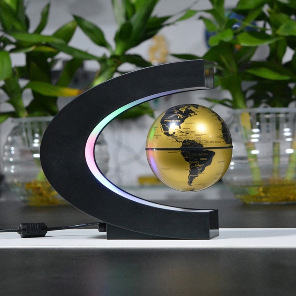 Exiquisite Antigravity Floating Magnetic Globe with LED Light Gift Decoration BE 