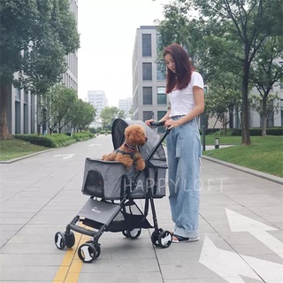 [SG SELLER] Pet Stroller Detachable Stroller Cat Dog Stroller Foldable Lightweight Stroller Pets Travel Carrier Pet Pram #2
