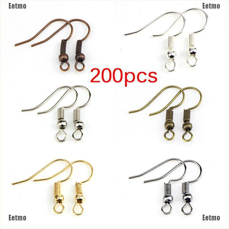 200Pcs/Bag Earrings Hook Clasp Ear Hook
