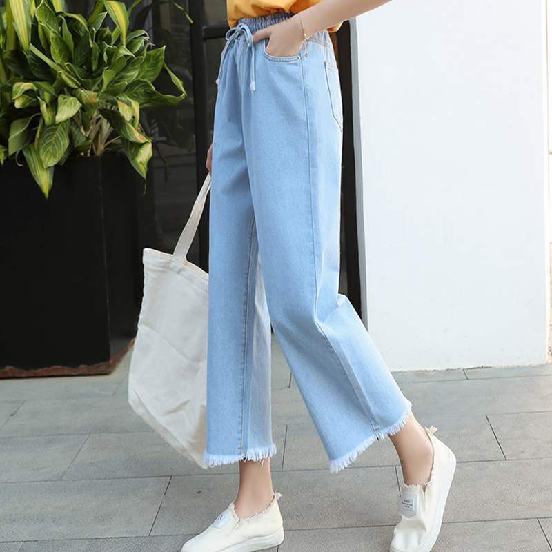 Liberjog Women High Waist Flare Jeans For Women Wide Leg Pants Denim Vintage Pants Ankle Length Stretch Women Jeans Birthday Gift Shopee Singapore