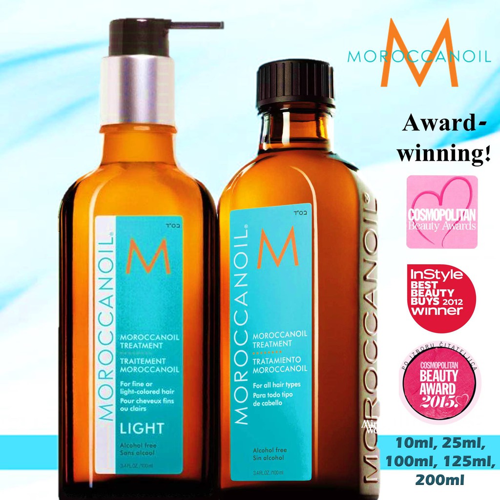 Moroccanoil Hair Treatment Oil Original/ Light. Various sizes 10ml