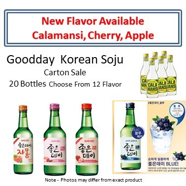Goodday Korean Soju Carton Sale 20 Bottles Choose From 16 Flavors Shopee Singapore