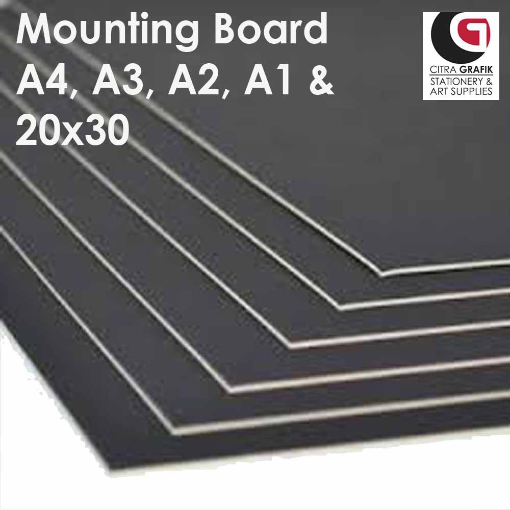 Mounting Board Colour Black Size A4 A3 A2 A1 20 X30 Shopee Singapore