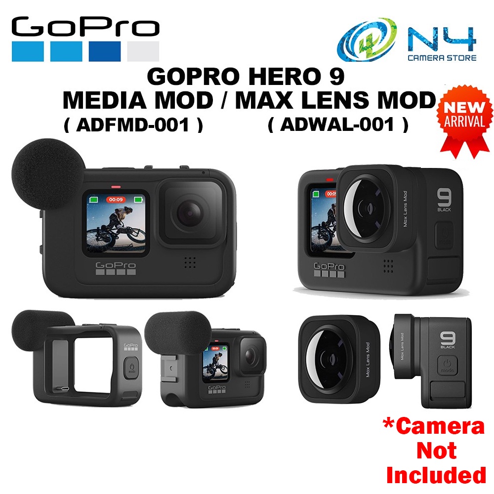 Shop Malaysia Gopro Hero 9 Black Max Lens Mod Media Mod Readystock Shopee Singapore